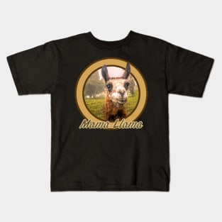 Funny Mama Llama Kids T-Shirt